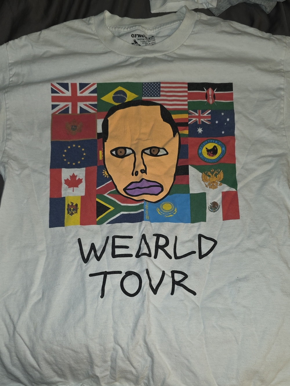 OFWGKTA White Wearld Tour Short-Sleeve Graphic Tee
